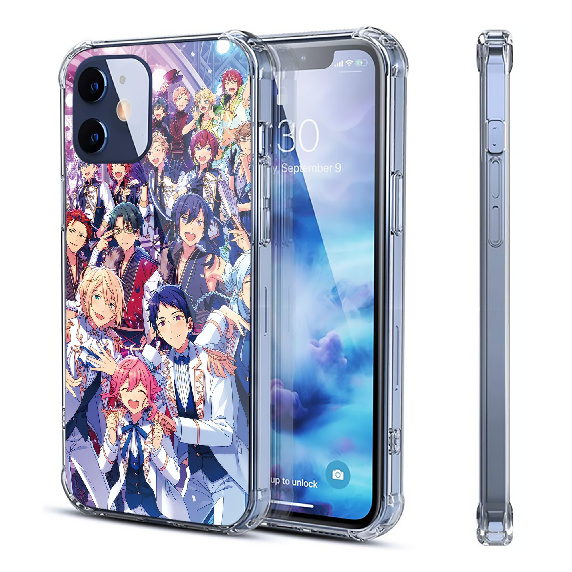 （画像用） あんさんぶるスターズ! Ensemble Stars 【iPhone 12シリーズ対応】透明スマホケース（クリアソフトケース）